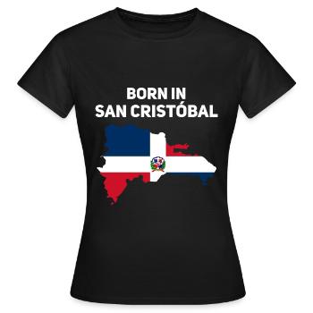 République dominicaine - T-shirt Femme - noir - Devant - AI Model Female 172 dark (172cm)