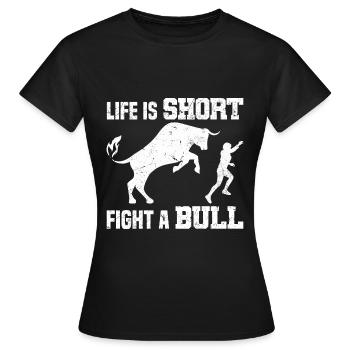 Rodeo - Frauen T-Shirt - Schwarz - Vorne - AI Model Female 172 dark (172cm)