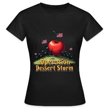 Operation Dessert Storm - Frauen T-Shirt - Schwarz - Vorne - AI Model Female 172 dark (172cm)