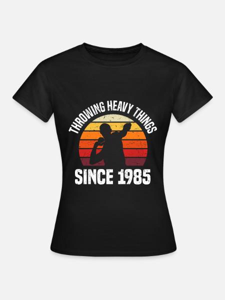 Kugelstoßen - Frauen T-Shirt - Schwarz