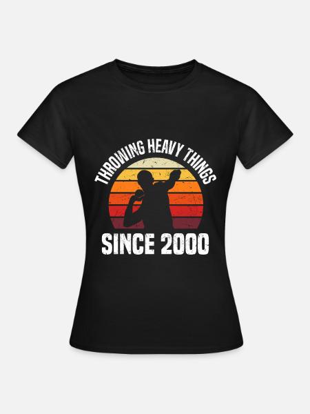 Kugelstoßen - Frauen T-Shirt - Schwarz