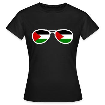 palestina - Women's T-Shirt - black - Front - AI Model Female 172 dark (172cm)