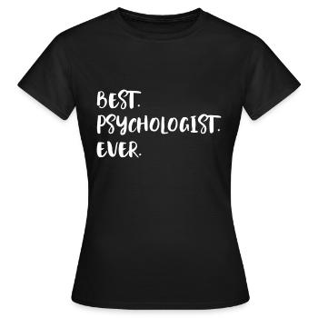 Psychologist - Women's T-Shirt - black - Front - AI Model Female 172 dark (172cm)