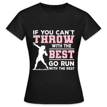 | femmes au lancer du poids Cadeaux sportifs de putter de tir - T-shirt Femme - noir - Devant - AI Model Female 172 dark (172cm)