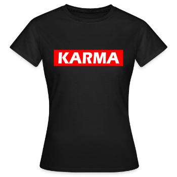 Karma - T-shirt Femme - noir - Devant - AI Model Female 172 dark (172cm)