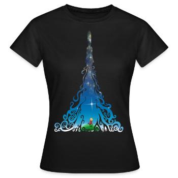 Rocket dreams - Women's T-Shirt - black - Front - AI Model Female 172 dark (172cm)
