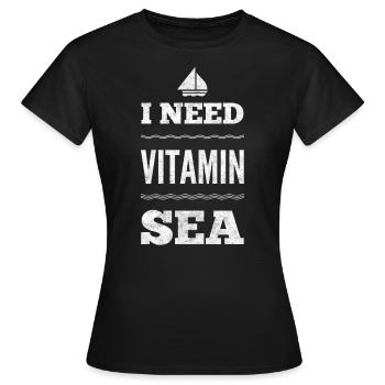 Sailors sail sailors - Women's T-Shirt - black - Front - AI Model Female 172 dark (172cm)