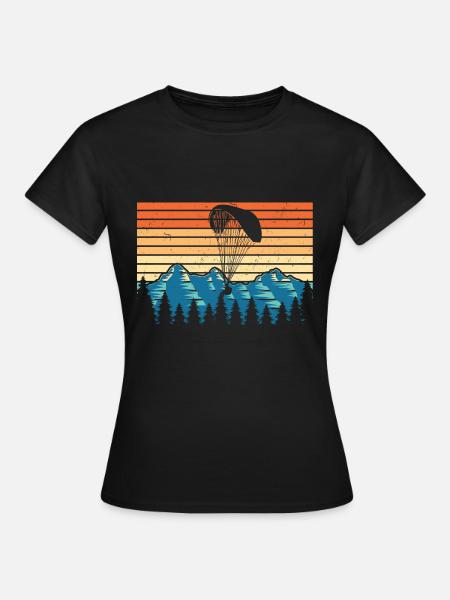 Paragliding - Vrouwen T-shirt - zwart