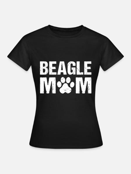 Beagle Mom Beagle Hunde - Frauen T-Shirt - Schwarz