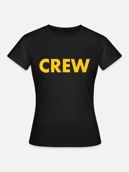 Crew - Frauen T-Shirt - Schwarz