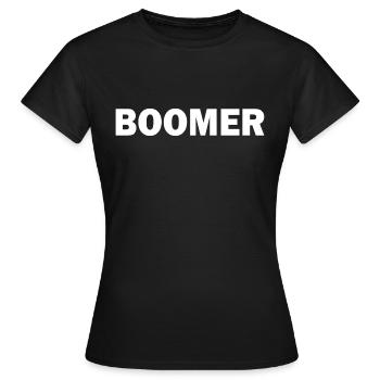Boomer - Frauen T-Shirt - Schwarz - Vorne - AI Model Female 172 dark (172cm)