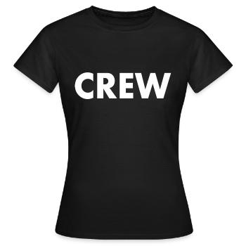 Crew - T-shirt Femme - noir - Devant - AI Model Female 172 dark (172cm)