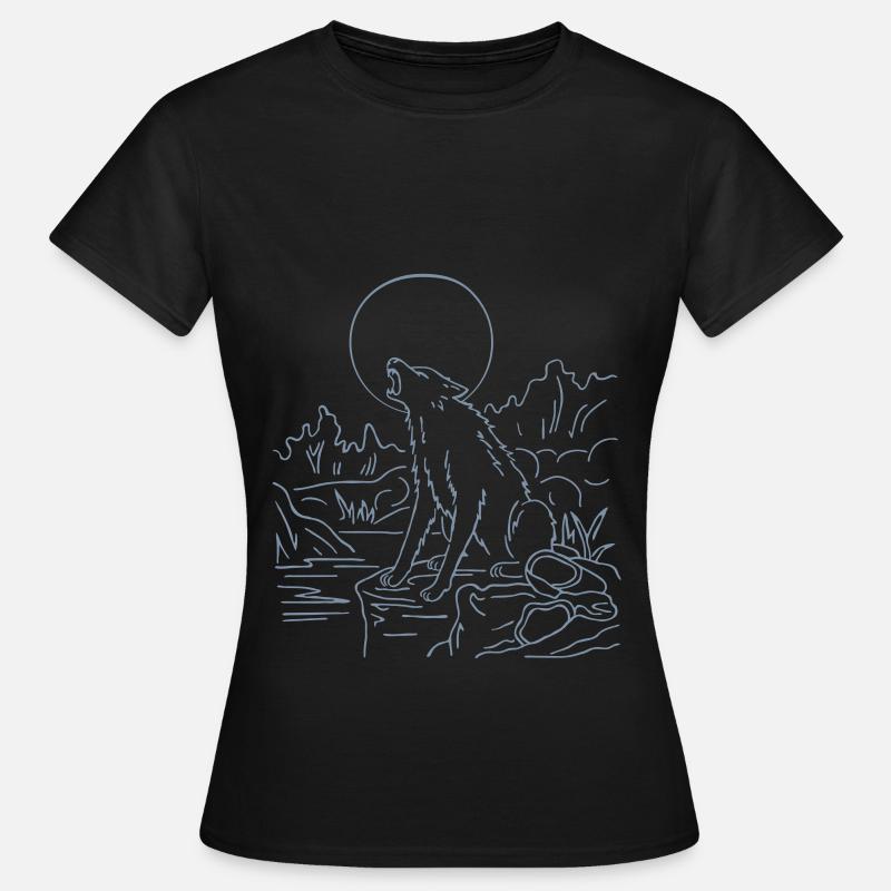 wolf - Women's T-Shirt - black
