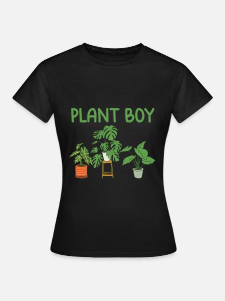 Zimmerpflanzen - Frauen T-Shirt - Schwarz