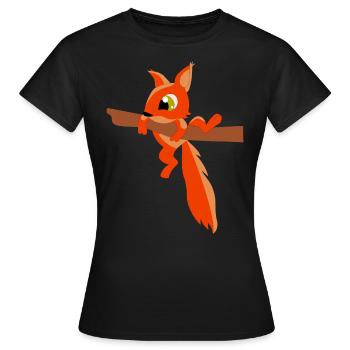 chipmunk - Women's T-Shirt - black - Front - AI Model Female 172 dark (172cm)