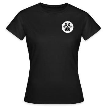 Animal paw animal love animal welfare - Women's T-Shirt - black - Front - AI Model Female 172 dark (172cm)