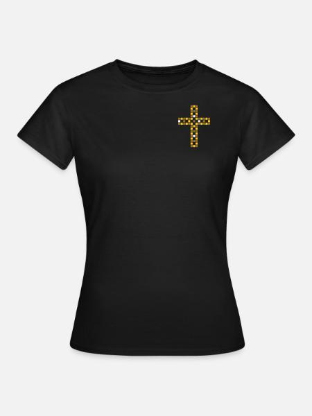 Symbole de croix - Vecteur - T-shirt Femme - noir