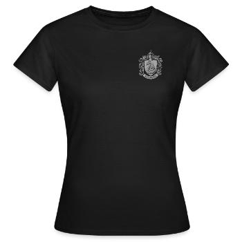 Harry Potter Slytherin Coat of Arms small - Women's T-Shirt - black - Front - AI Model Female 172 dark (172cm)