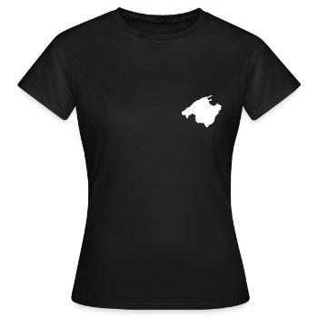 Logo de la poitrine de Majorque - T-shirt Femme - noir - Devant - AI Model Female 172 dark (172cm)