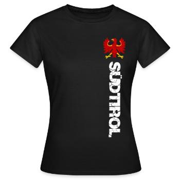 Tyrol du Sud - T-shirt Femme - noir - Devant - AI Model Female 172 dark (172cm)