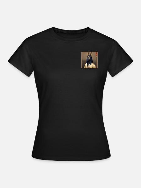 Anubis nach asiatischer Art - Frauen T-Shirt - Schwarz