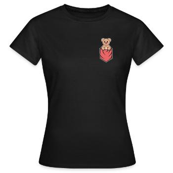 Comic Anime Cosplay Pop Culture Manga Cartoon - Women's T-Shirt - black - Front - AI Model Female 172 dark (172cm)