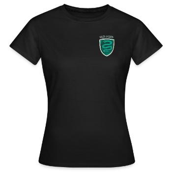 Harry Potter Slytherin Logo small - Women's T-Shirt - black - Front - AI Model Female 172 dark (172cm)