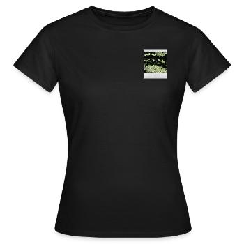 Sofortbild paillette - Frauen T-Shirt - Schwarz - Vorne - AI Model Female 172 dark (172cm)