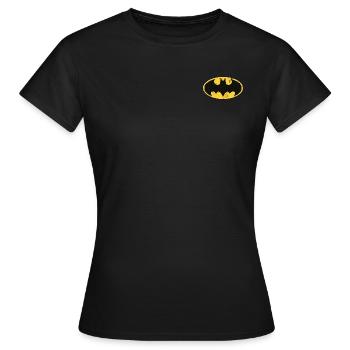 Batman petit logo Vintage - T-shirt Femme - noir - Devant - AI Model Female 172 dark (172cm)