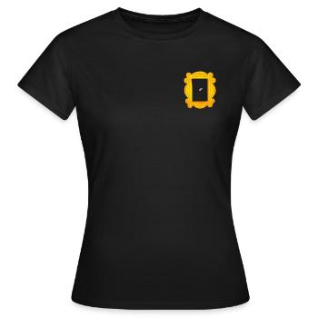 Friends Purple Door Picture Frame - Women's T-Shirt - black - Front - AI Model Female 172 dark (172cm)