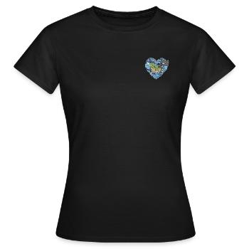 Fish distress - Women's T-Shirt - black - Front - AI Model Female 172 dark (172cm)