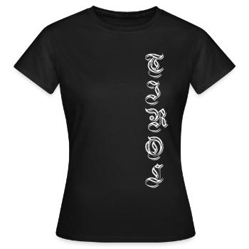 Tirol - Frauen T-Shirt - Schwarz - Vorne - AI Model Female 172 dark (172cm)