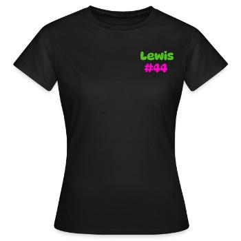 Lewis #44 - T-shirt Femme - noir - Devant - AI Model Female 172 dark (172cm)