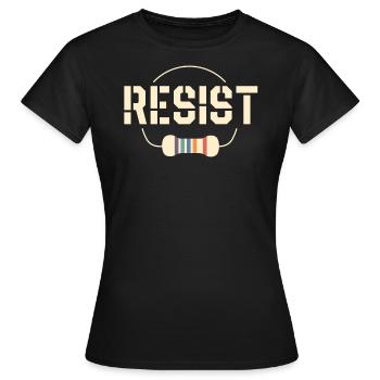 Geschenk für Elektroingenieur Graduate Men Resist - Frauen T-Shirt - Schwarz - Vorne - AI Model Female 172 dark (172cm)