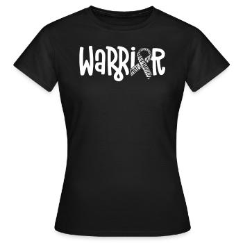 Warrior Rare Disease Awareness Zebra Band EDS - Frauen T-Shirt - Schwarz - Vorne - AI Model Female 172 dark (172cm)