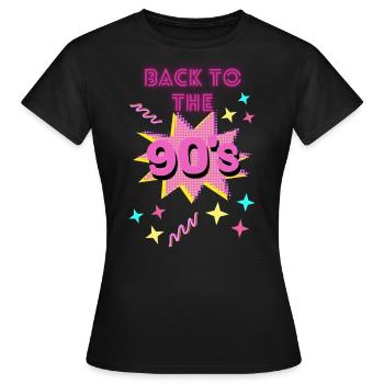 Back to the 90´s - Frauen T-Shirt - Schwarz - Vorne - AI Model Female 172 dark (172cm)