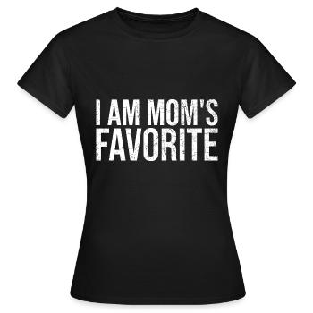 Je suis le préféré de maman - T-shirt Femme - noir - Devant - AI Model Female 172 dark (172cm)
