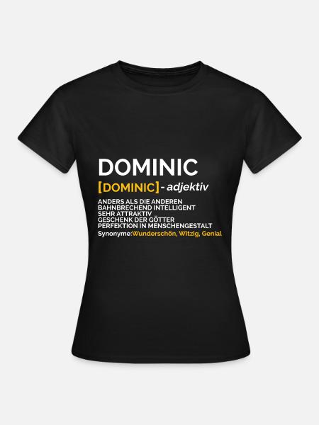 Dominic - Frauen T-Shirt - Schwarz