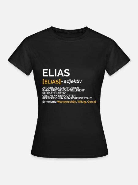 Elias - Frauen T-Shirt - Schwarz
