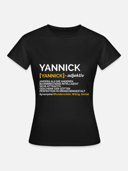 Yannick - Frauen T-Shirt - Schwarz