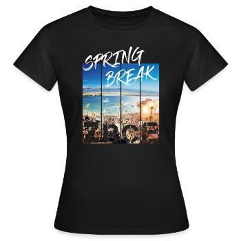 Zrce Spring Break - Frauen T-Shirt - Schwarz - Vorne - AI Model Female 172 dark (172cm)