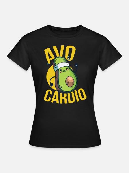 AvoCardio - Frauen T-Shirt - Schwarz
