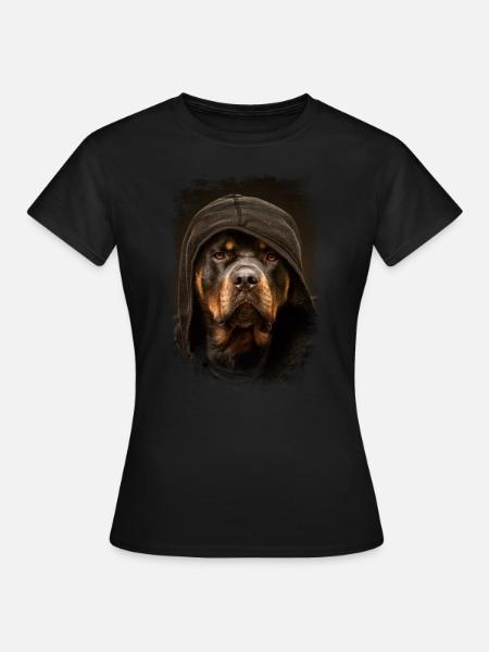 Rottweiler Grunge - T-shirt Femme - noir