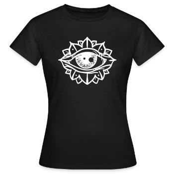 All Seeing Eye Evil Eye, Third Eye - Women's T-Shirt - black - Front - AI Model Female 172 dark (172cm)