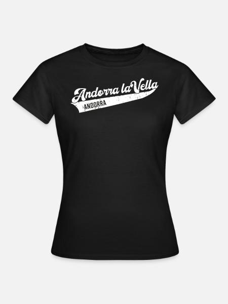 Andorra la Vella, Andorra - T-shirt Femme - noir