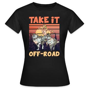 Prenez-le OFF-ROAD Trailrunning Wolfpack - T-shirt Femme - noir - Devant - AI Model Female 172 dark (172cm)