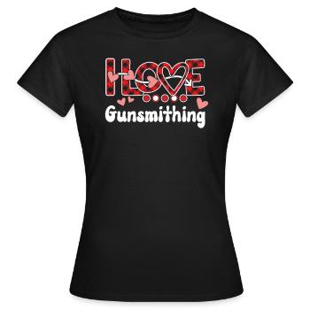 J’aime l’armurerie Filles Armurier - T-shirt Femme - noir - Devant - AI Model Female 172 dark (172cm)