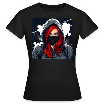 Cool Rudegirl - T-shirt Femme - noir - Devant - AI Model Female 172 dark (172cm)