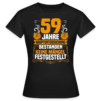 59 ans d’inspection générale 59e anniversaire - T-shirt Femme - noir - Devant - AI Model Female 172 dark (172cm)