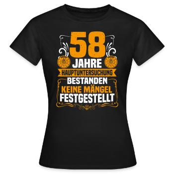 58 ans d’inspection générale 58e anniversaire - T-shirt Femme - noir - Devant - AI Model Female 172 dark (172cm)